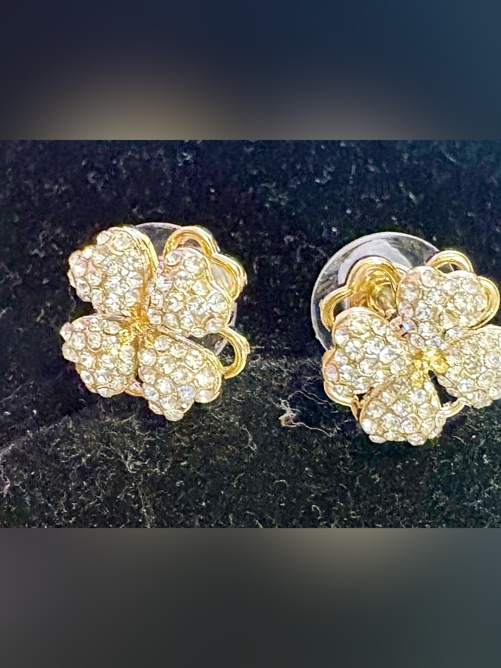 Kate Spade New York Pave Flower Spinning Stud Earrings - Women Jewelry